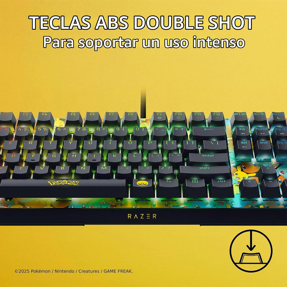 Razer Teclado mecánico BlackWidow V4 X para juegos, edición Pokémon...