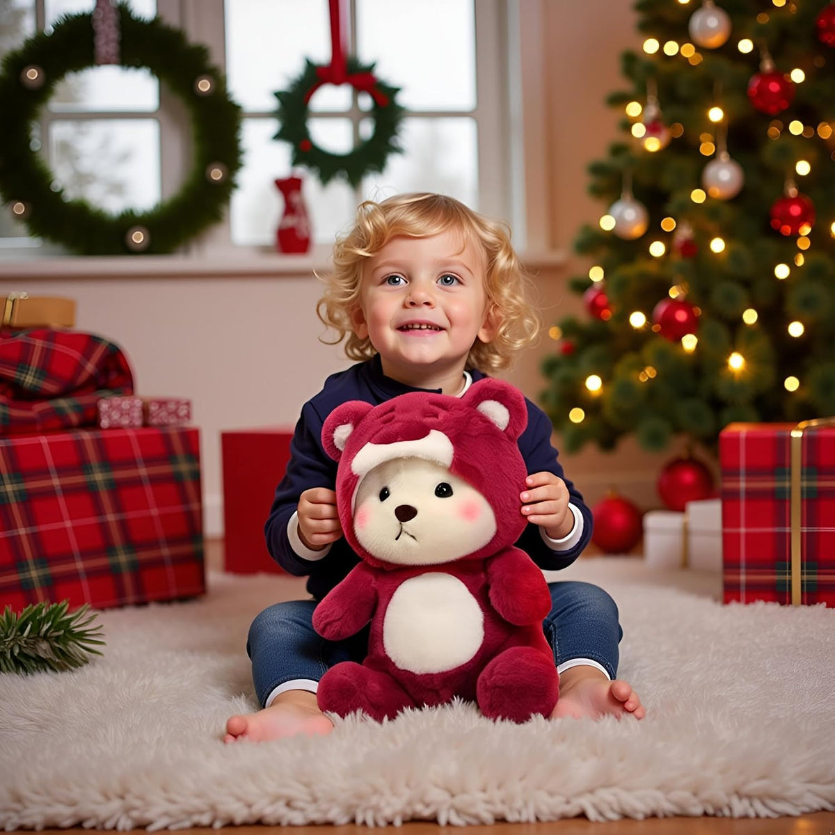 Ryttir - Oso de peluche grande \u2013 Almohada de peluche extra sua...