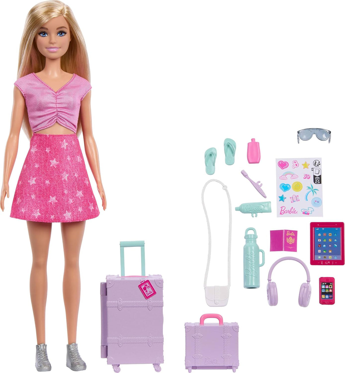 Barbie, Familia y amigos Malibu Limitless Adventure Blonde Fashion...