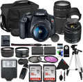 Canon EOS Rebel T7 Cámara DSLR con lente de 0.709-2.165 in (negro)...