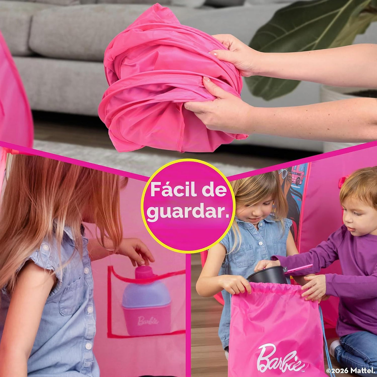 Barbie™ Tienda de campaña emergente, tienda de campaña desplegable...