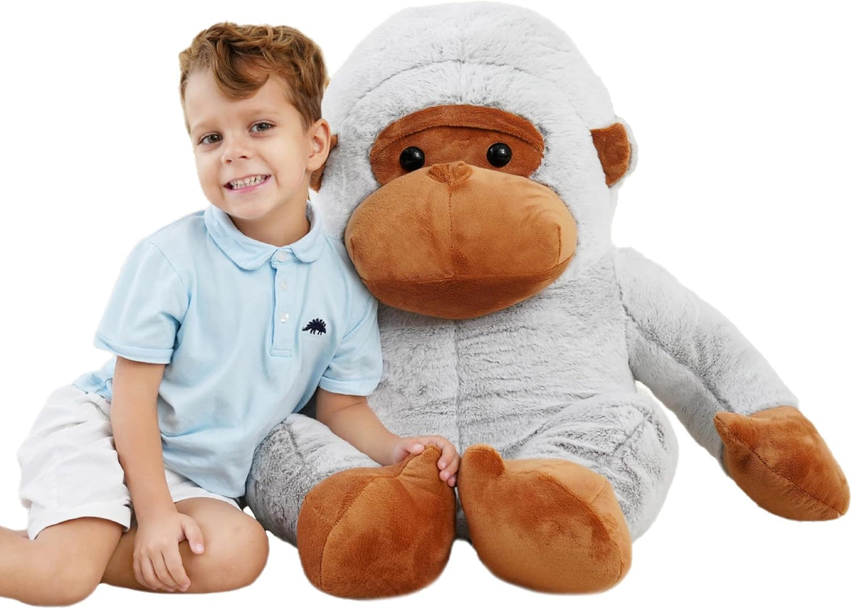 Jrystar Gorila gigante de peluche, juguetes de peluche grandes de g...