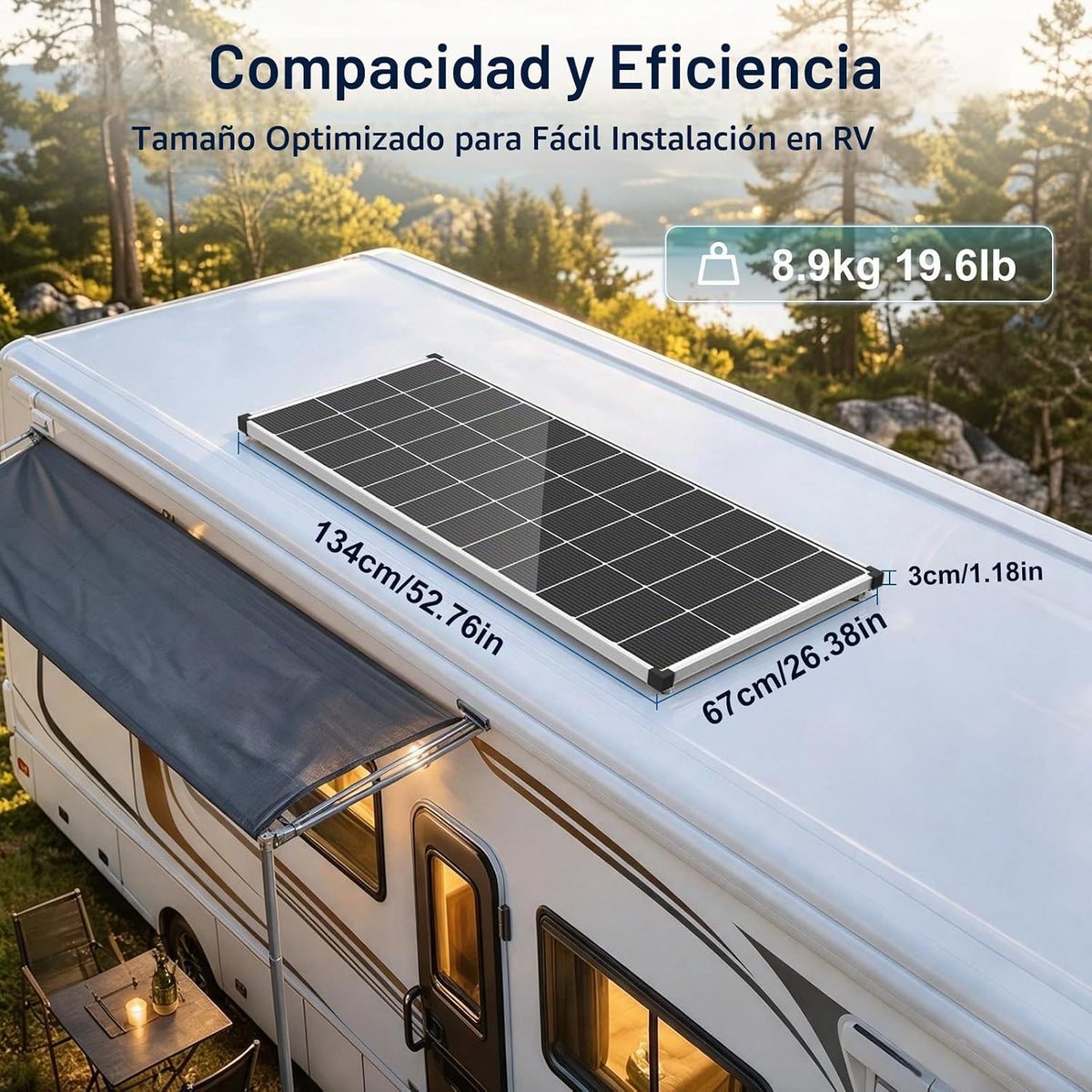 EtnalSolar el panel solar tipo N de 200W, 12V fuera de la red 18BB...