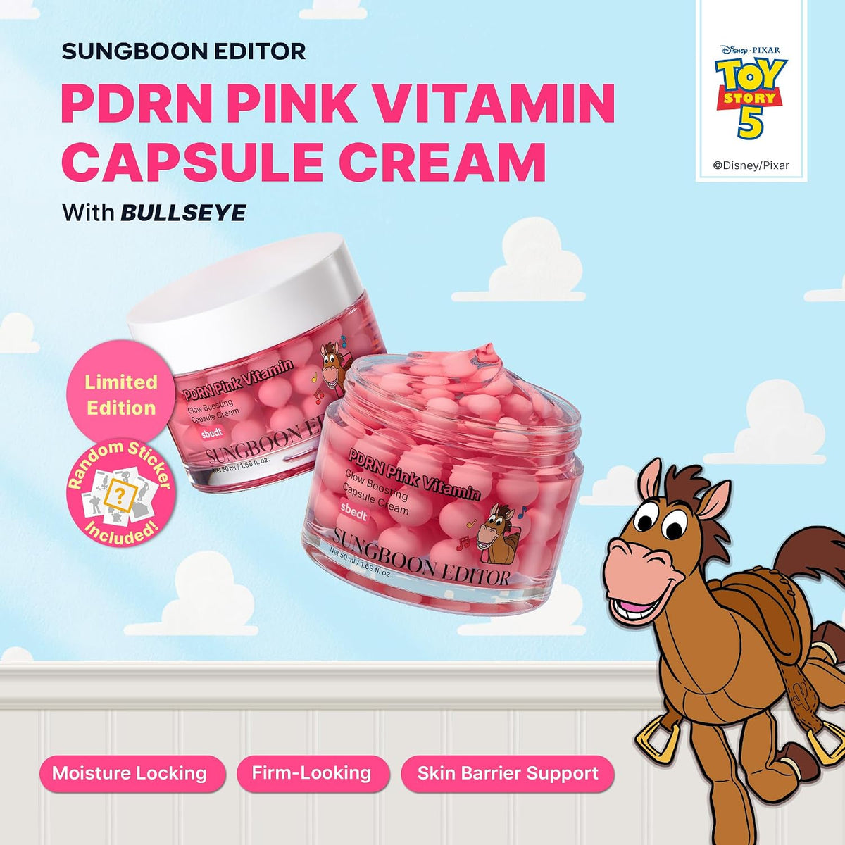 SUNGBOON EDITOR PDRN Vitamina Cápsula Crema TOY STORY 5 EDICIÓN, 1....