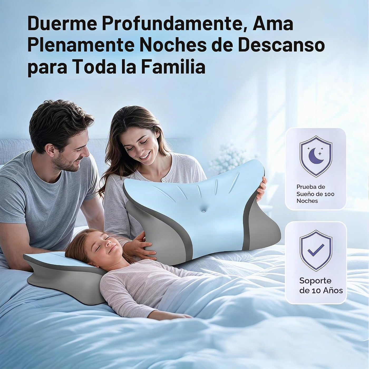 Almohada cervical para el cuello para aliviar el dolor, contorno er...