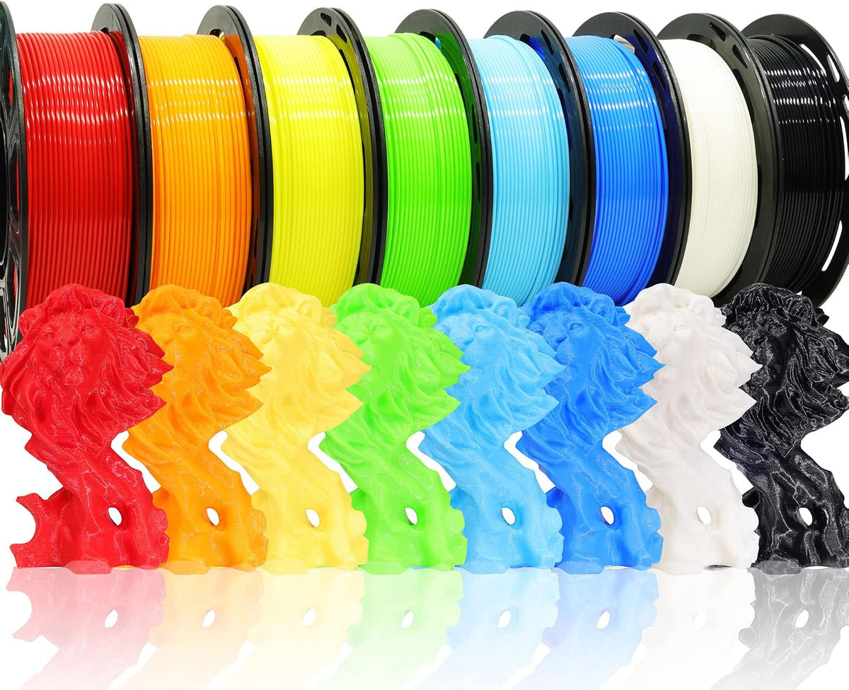 Paquete de filamento de impresora 3D de 1,75 mm de Bblife, 8 carret...