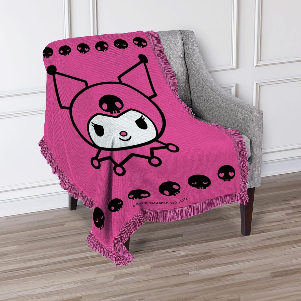 SANRIO Kuromi - Juego de manta de tapiz más calcomanías, más para n...