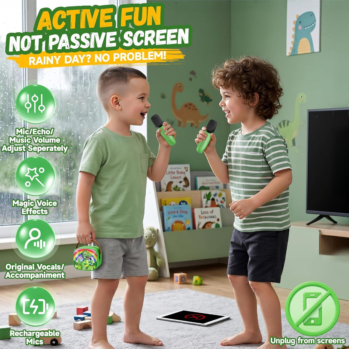 YLL Máquina de karaoke para niños, los mejores regalos de cumpleaño...