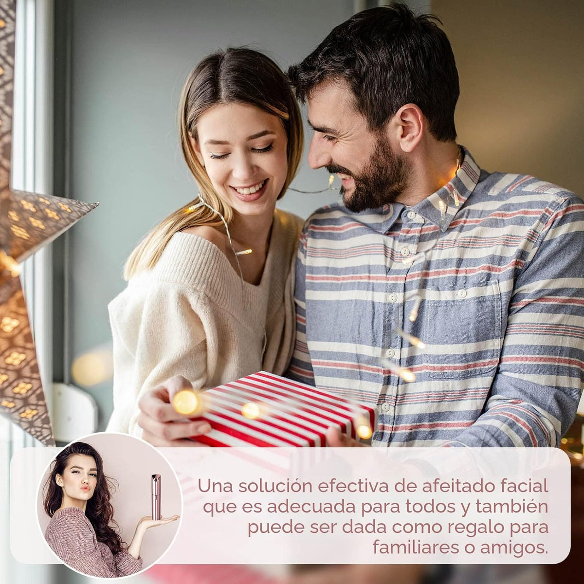 Depilación facial para mujeres, removedor de vello facial eléctrico...