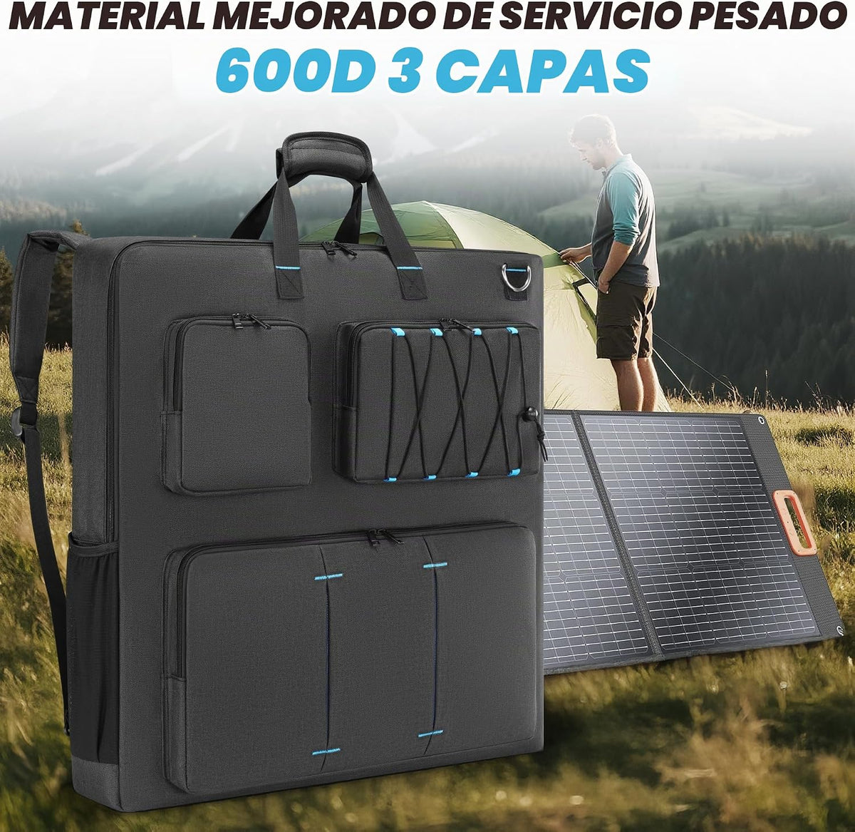 Undomip Funda de transporte de viaje compatible con Jackery SolarSa...