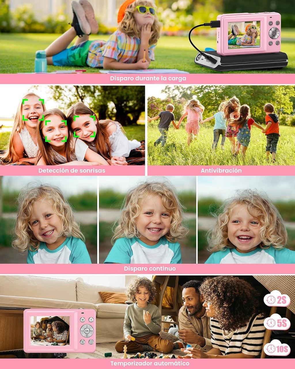 Cámara digital, última cámara digital FHD 1080P para adolescentes c...