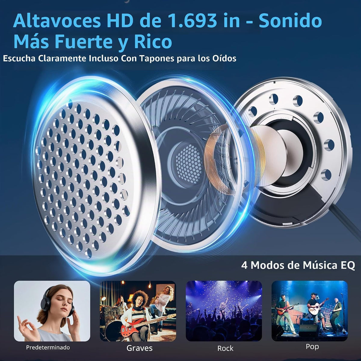 Auriculares Bluetooth para motocicleta con altavoces de casco de 1....