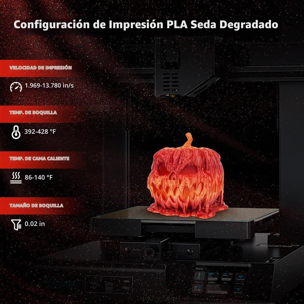 AMOLEN Filamento de ácido poliláctico de 0.069 pulgadas, compatible...
