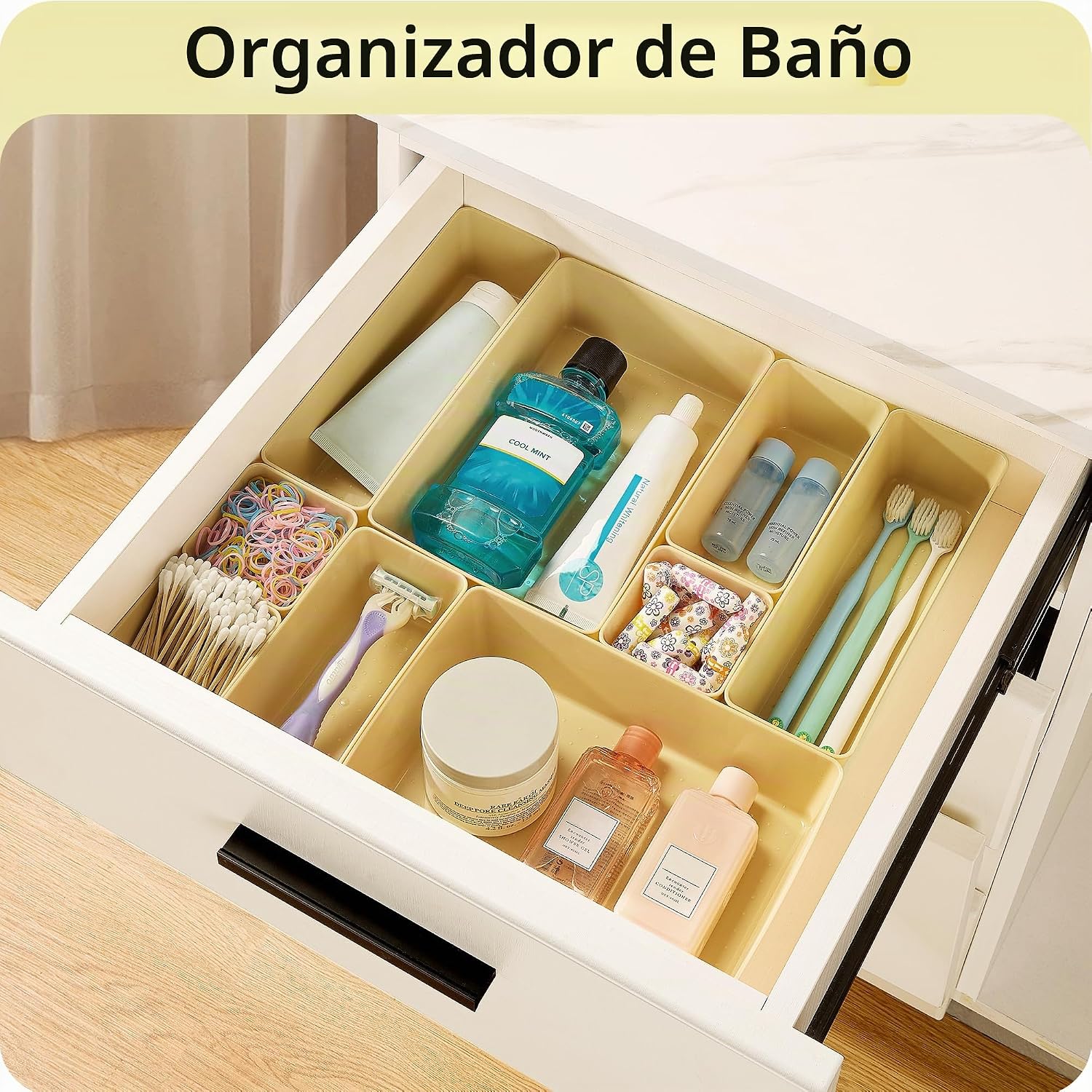 Vtopmart Paquete de 25 organizadores de cajones de plástico con | O...