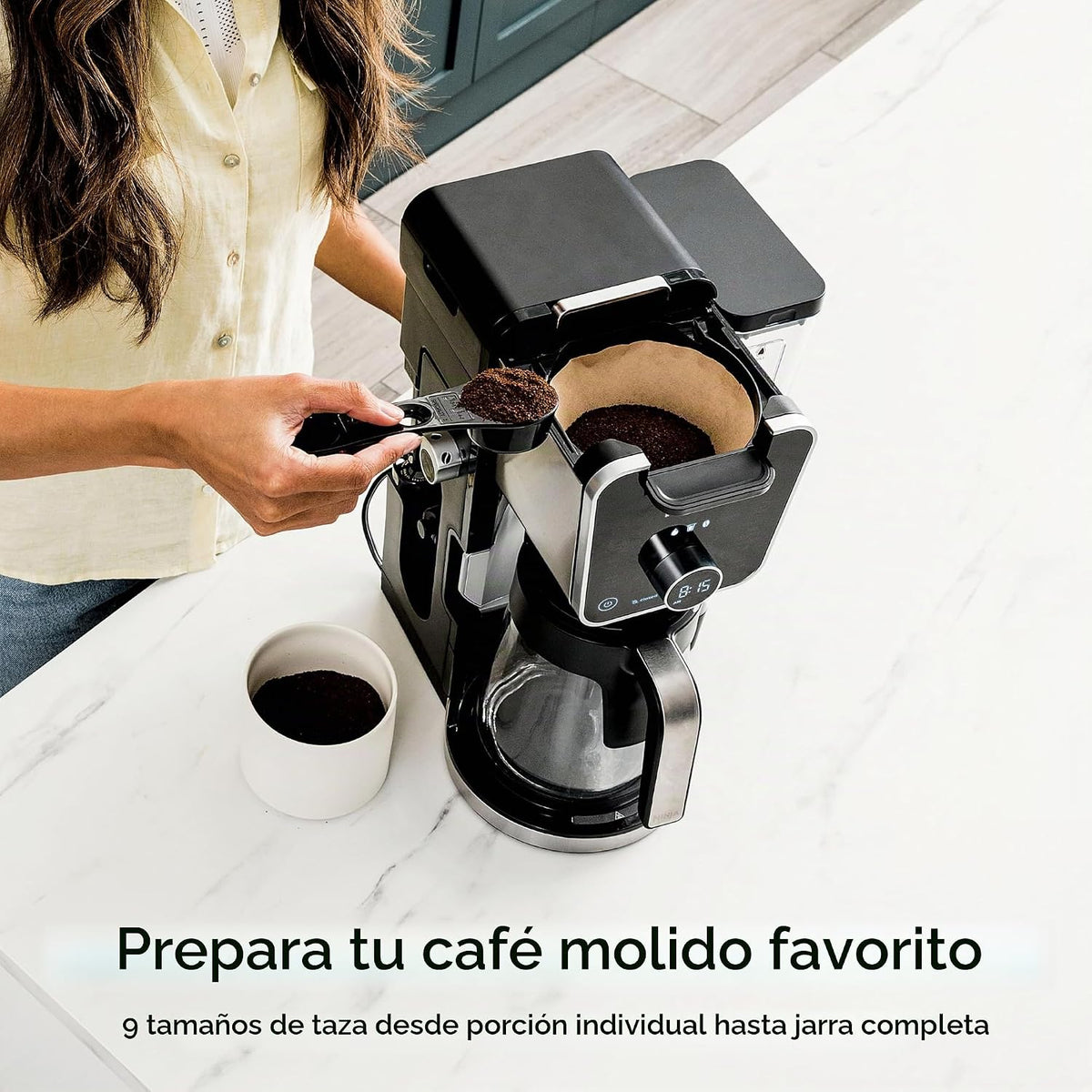 Ninja Cafetera de goteo con combo K Cup, sistema de café especial D...