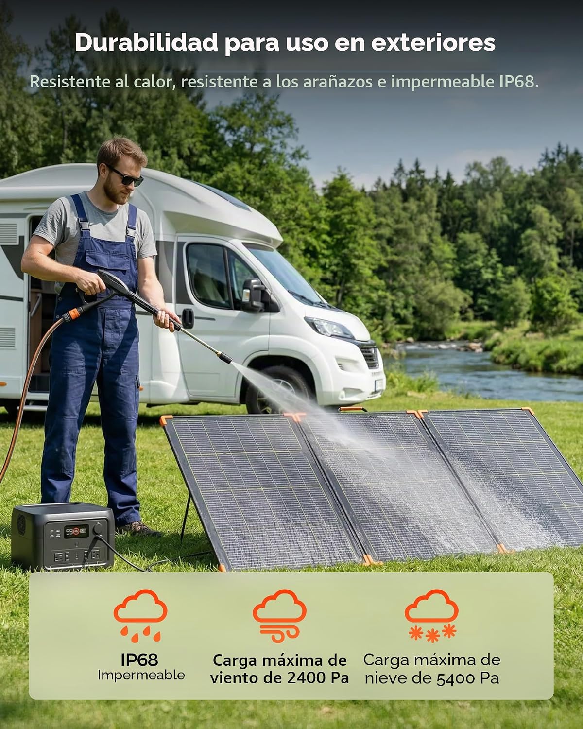 ZOUPW 230W biacial panel solar portátil N-Type 16BB para la central...