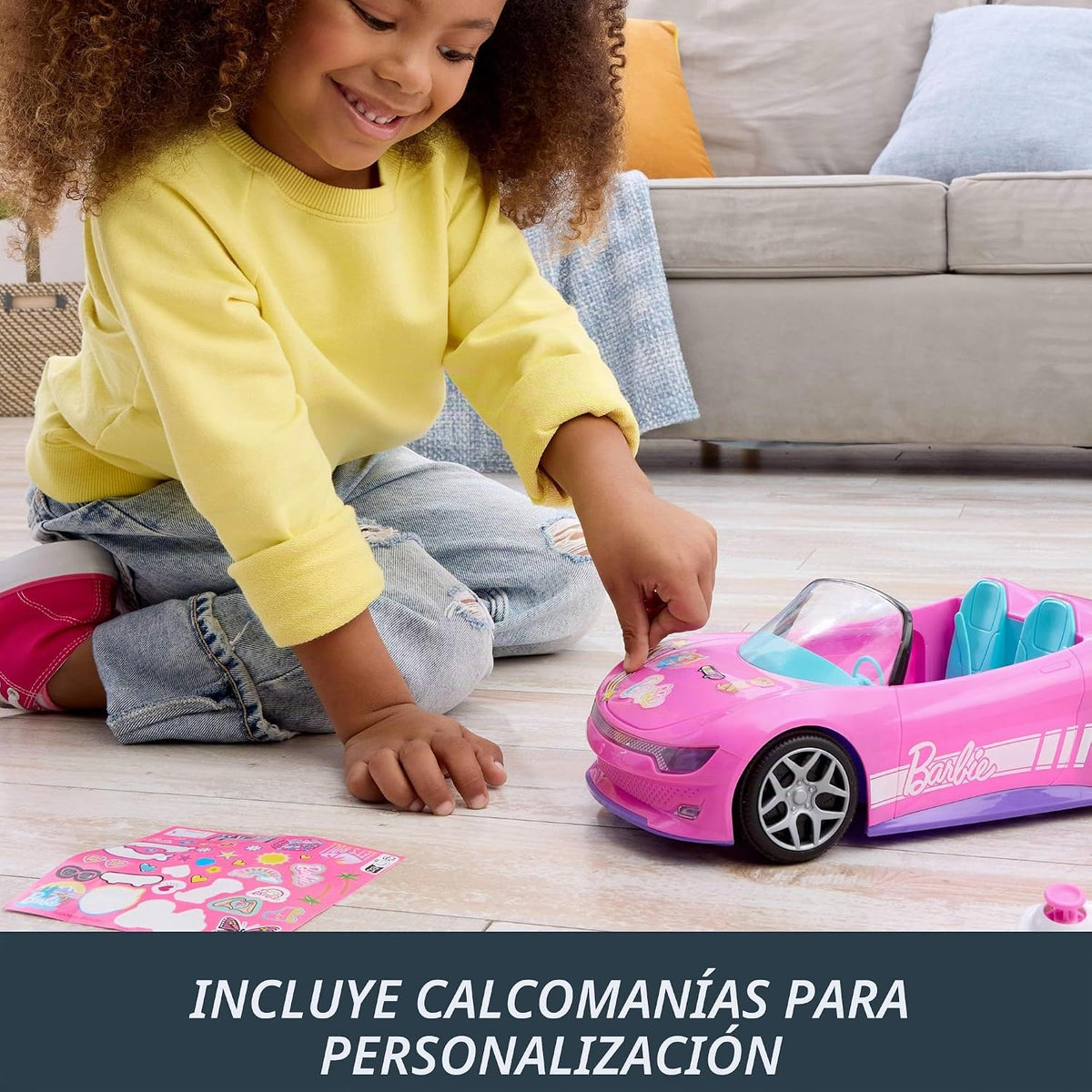 Hot Wheels Barbie RC coche de juguete, control remoto, color rosa |...