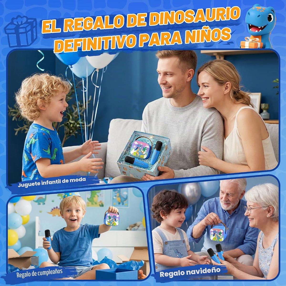 YLL Máquina de karaoke para niños, los mejores regalos de cumpleaño...