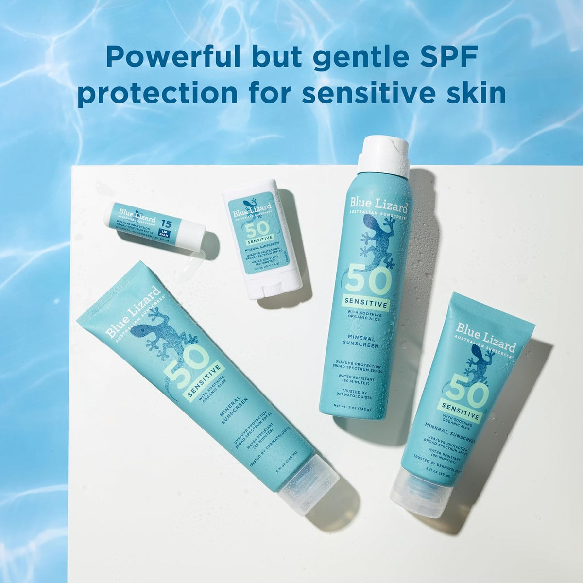 Blue Lizard - Protector solar mineral SENSIBLE con óxido de zinc, S...