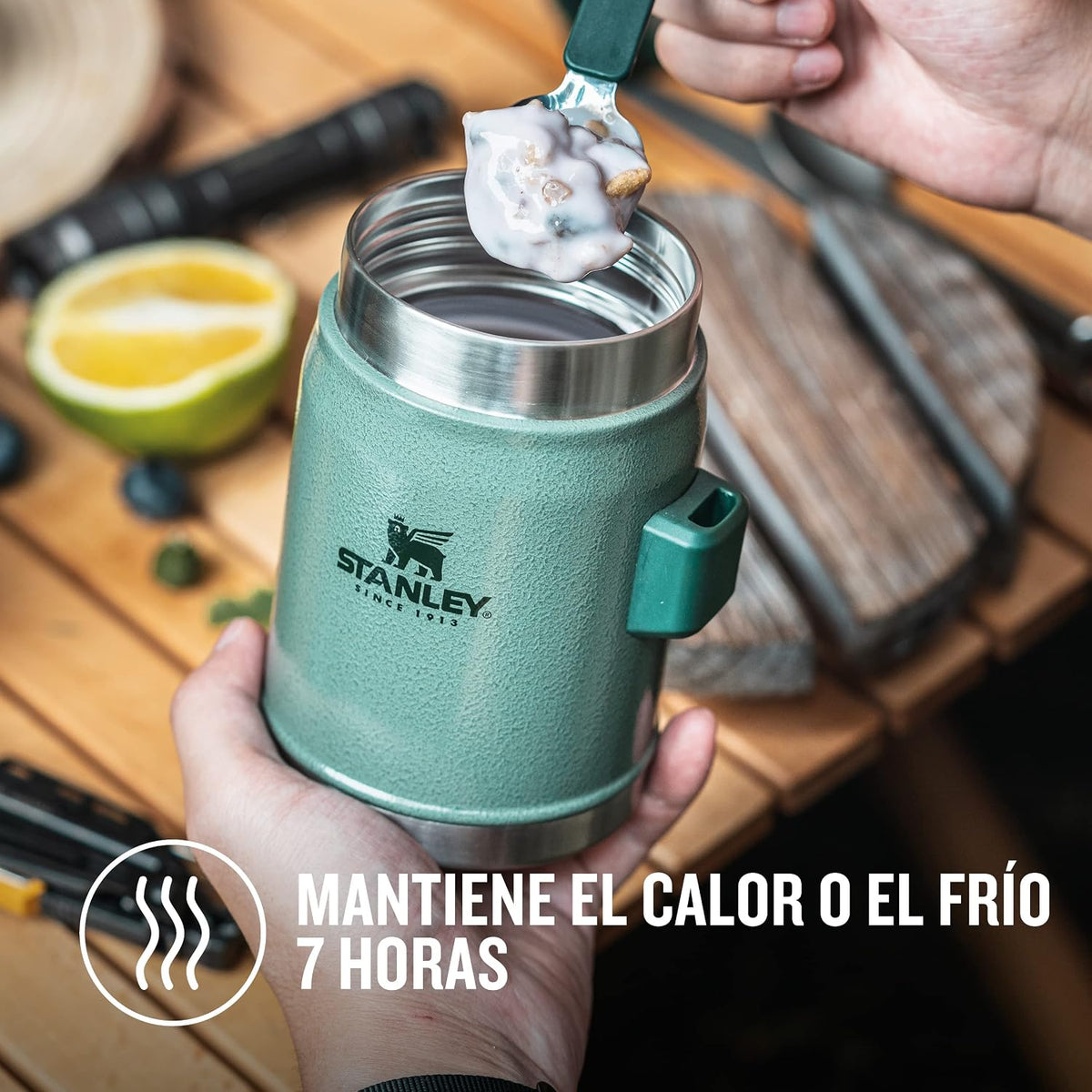Stanley Classic Legendary Tarro de Comida de 0.4L con Spork - Manti...