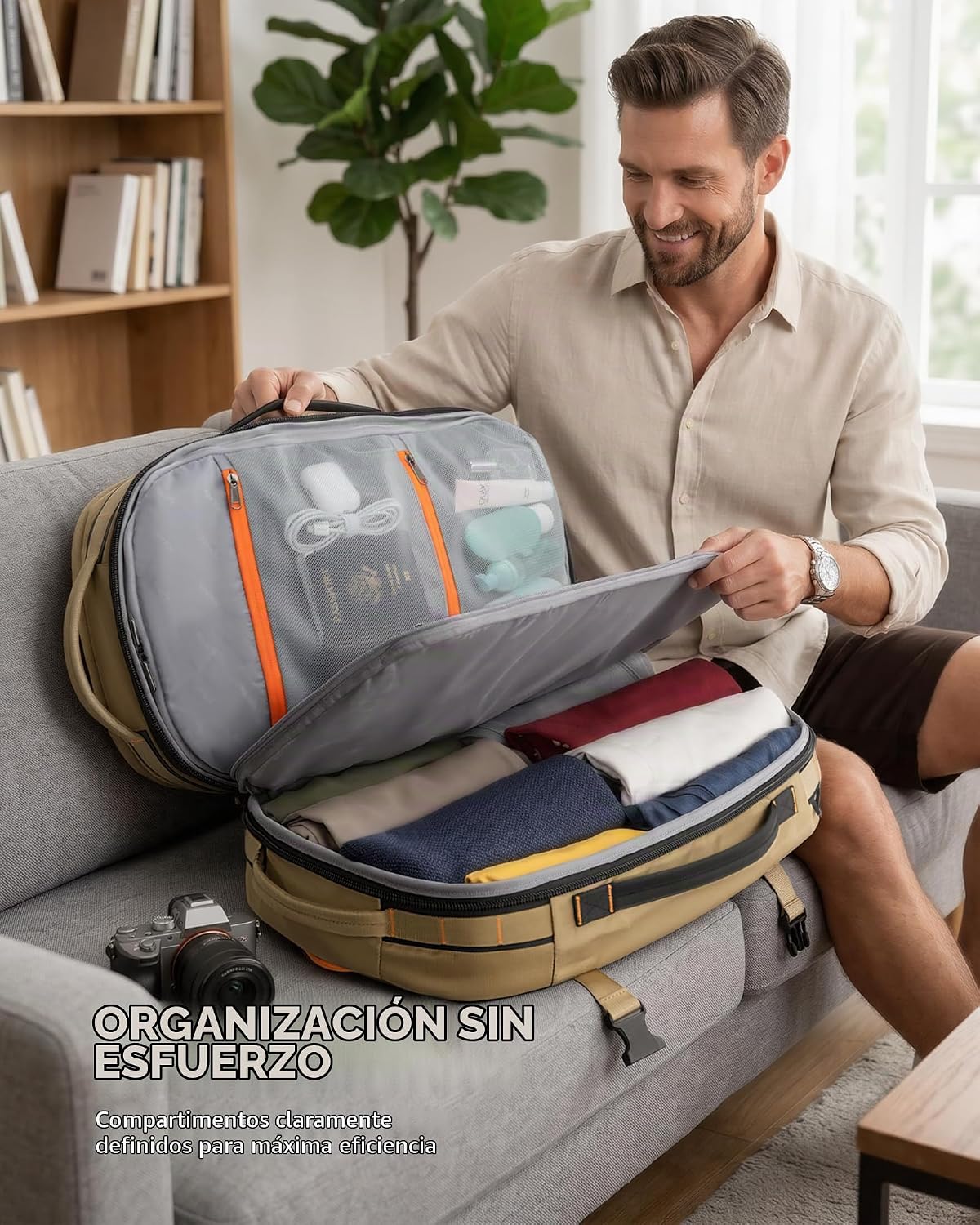 Tolaccea Mochila de viaje para laptop, mochila de mano para hombres...
