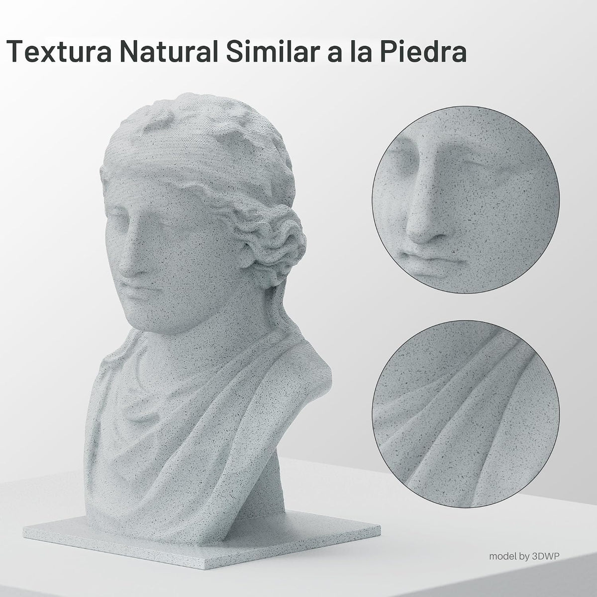 ELEGOO PLA - Filamento para impresora 3D de 0.07 in, mármol, 2.2 lb...