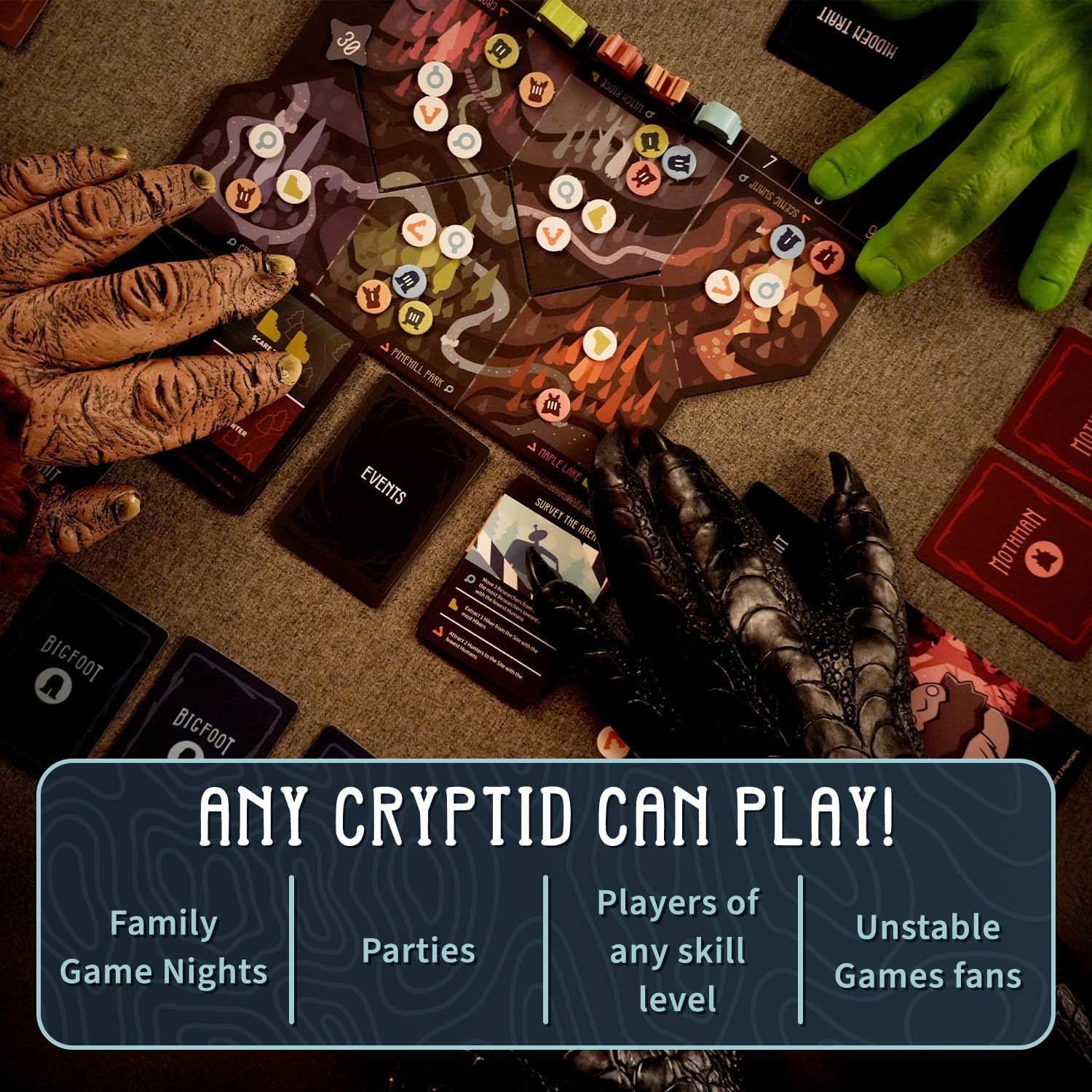 Unstable Games Twisted Cryptids Juego de Mesa - Juego de Cartas de...