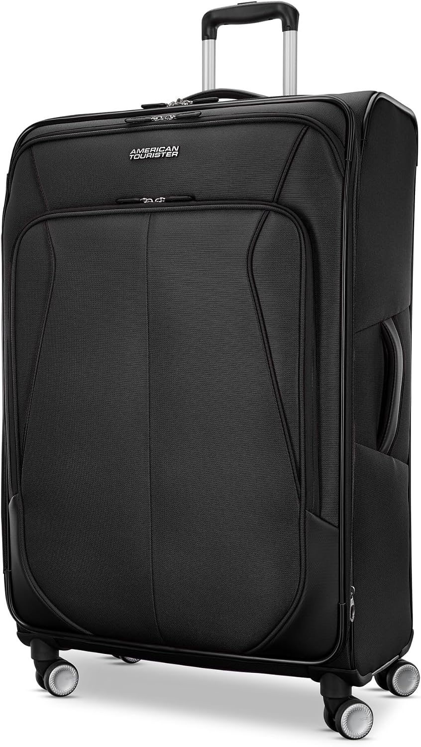 American Tourister 4 KIX 3.0 Checked-Large 28-Inch Spinner, Negro,...