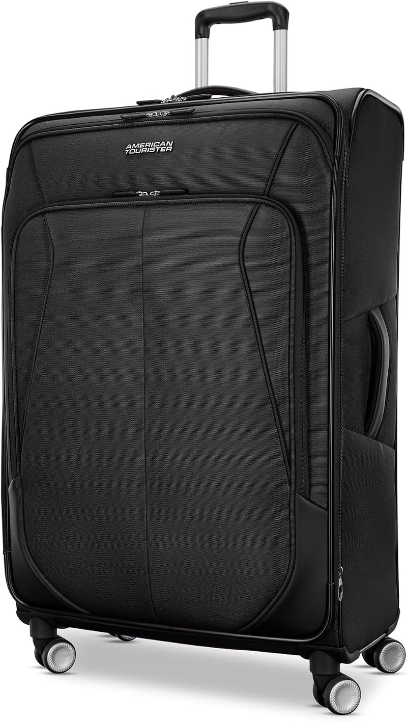 American Tourister 4 KIX 3.0 Checked-Large 28-Inch Spinner, Negro,...
