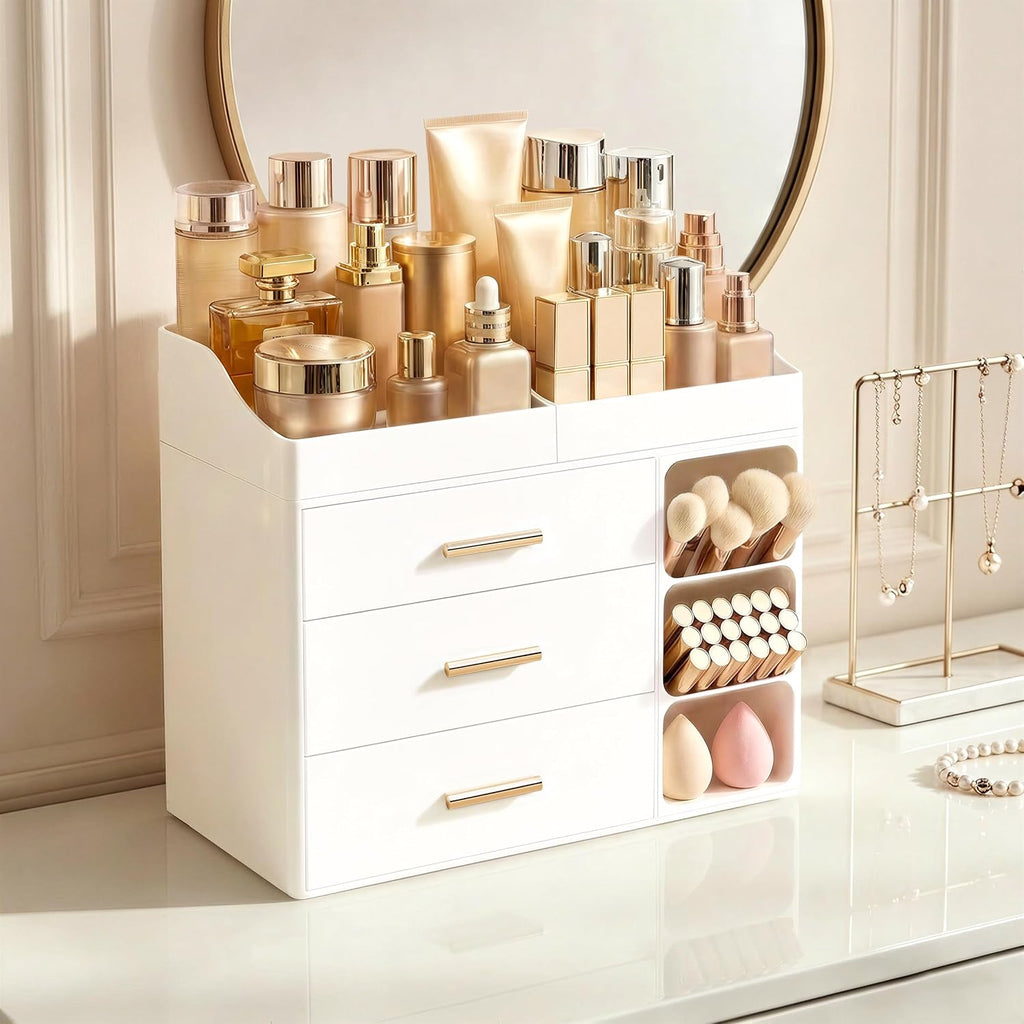 HBlife Organizador de maquillaje para encimera con soporte para cep...