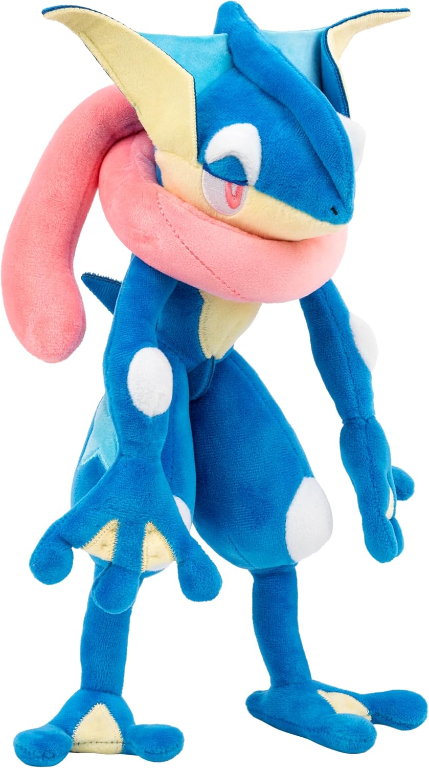 Pokemon Greninja - Peluche suave de 12 pulgadas con detalles autént...