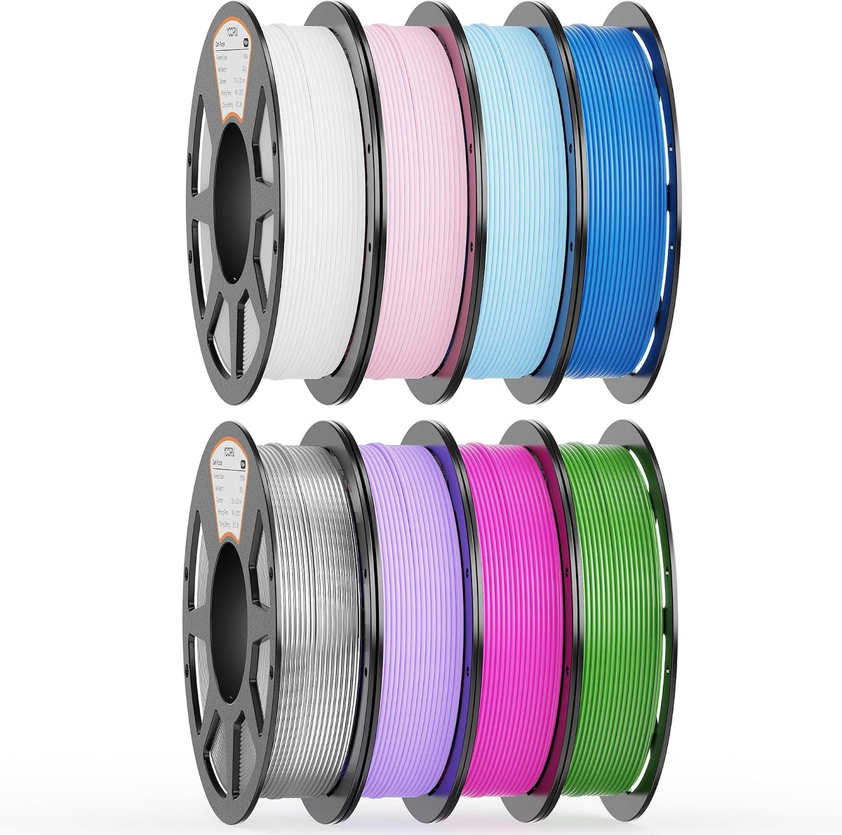 YOOPAI Filamento PLA de 0.07 in, 8.82 oz PLA+ y paquete mate y sedo...