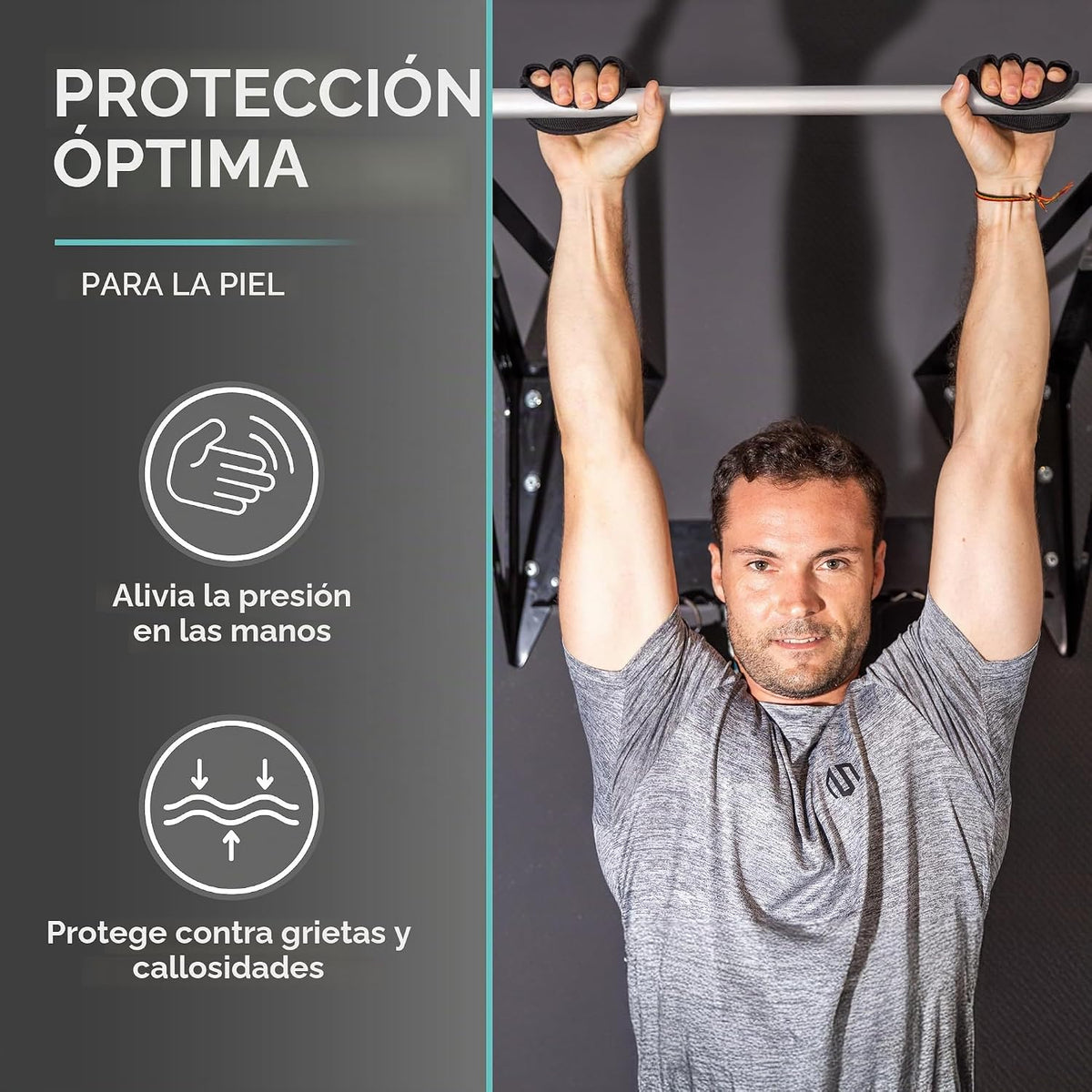 PULLUP &amp; DIP Almohadillas de Agarre de Neopreno Lifting Grips,...