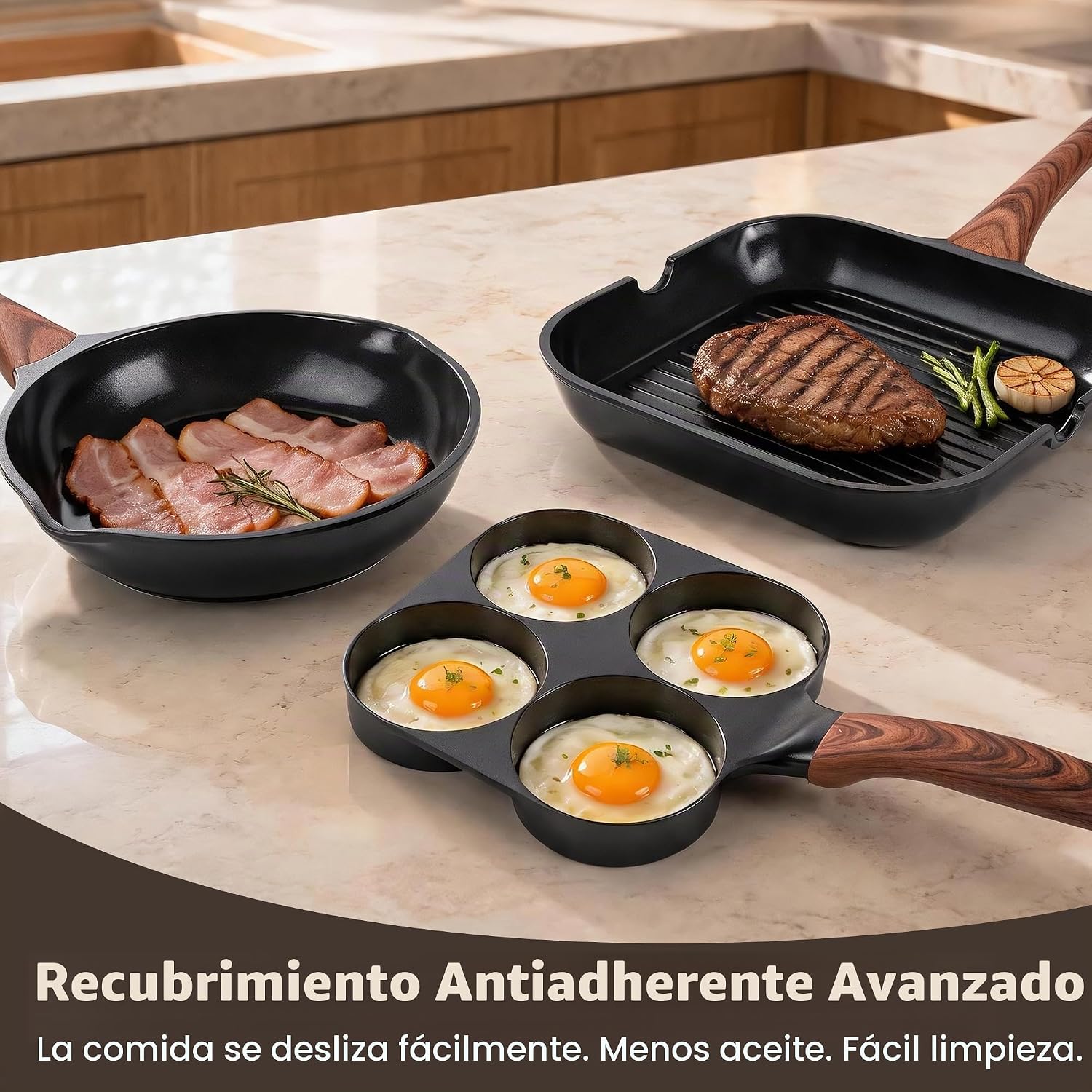 Juego de utensilios de cocina antiadherentes de cerámica de 30 piez...