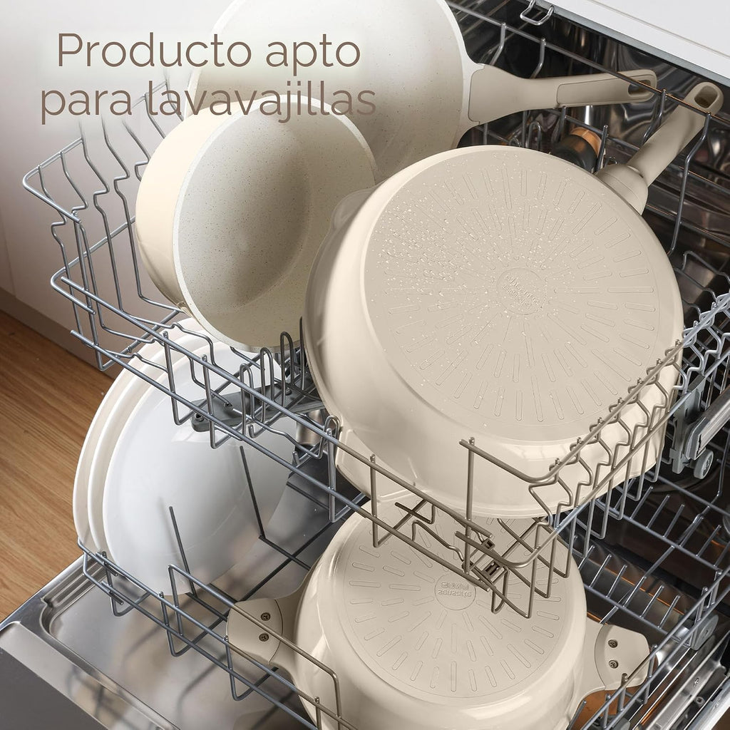 SENSARTE Juego de utensilios de cocina de cerámica antiadherente, j...