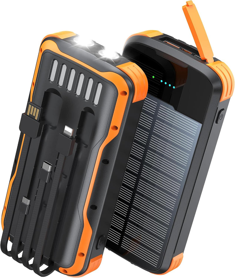 El banco 40000mAh PD20W de la energía solar de SOXONO ayuna cargado...