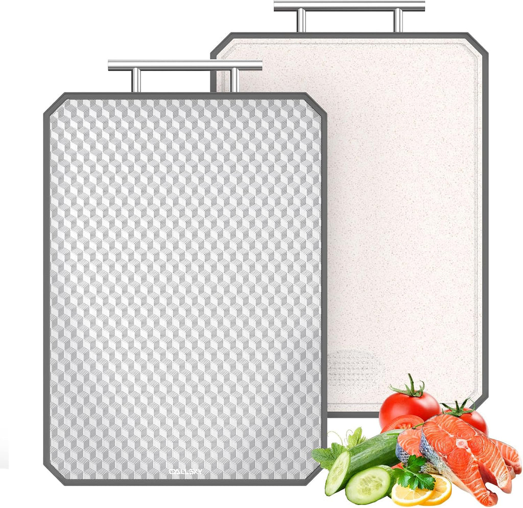 Callsky Tabla de cortar para cocina, tabla de cortar de titanio no...