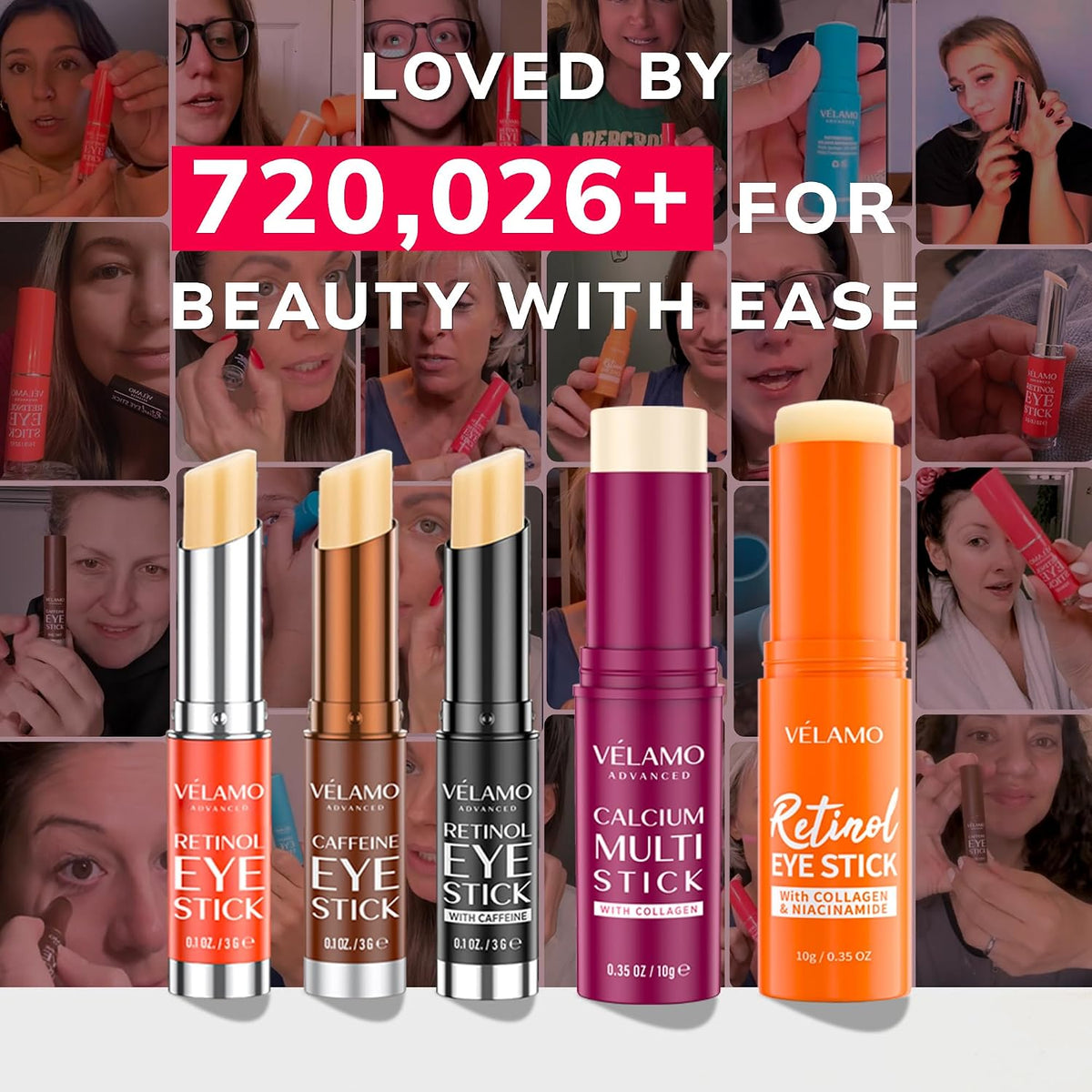 VELAMO ADVANCED Retinol Face Stick: reduce las arrugas de las línea...