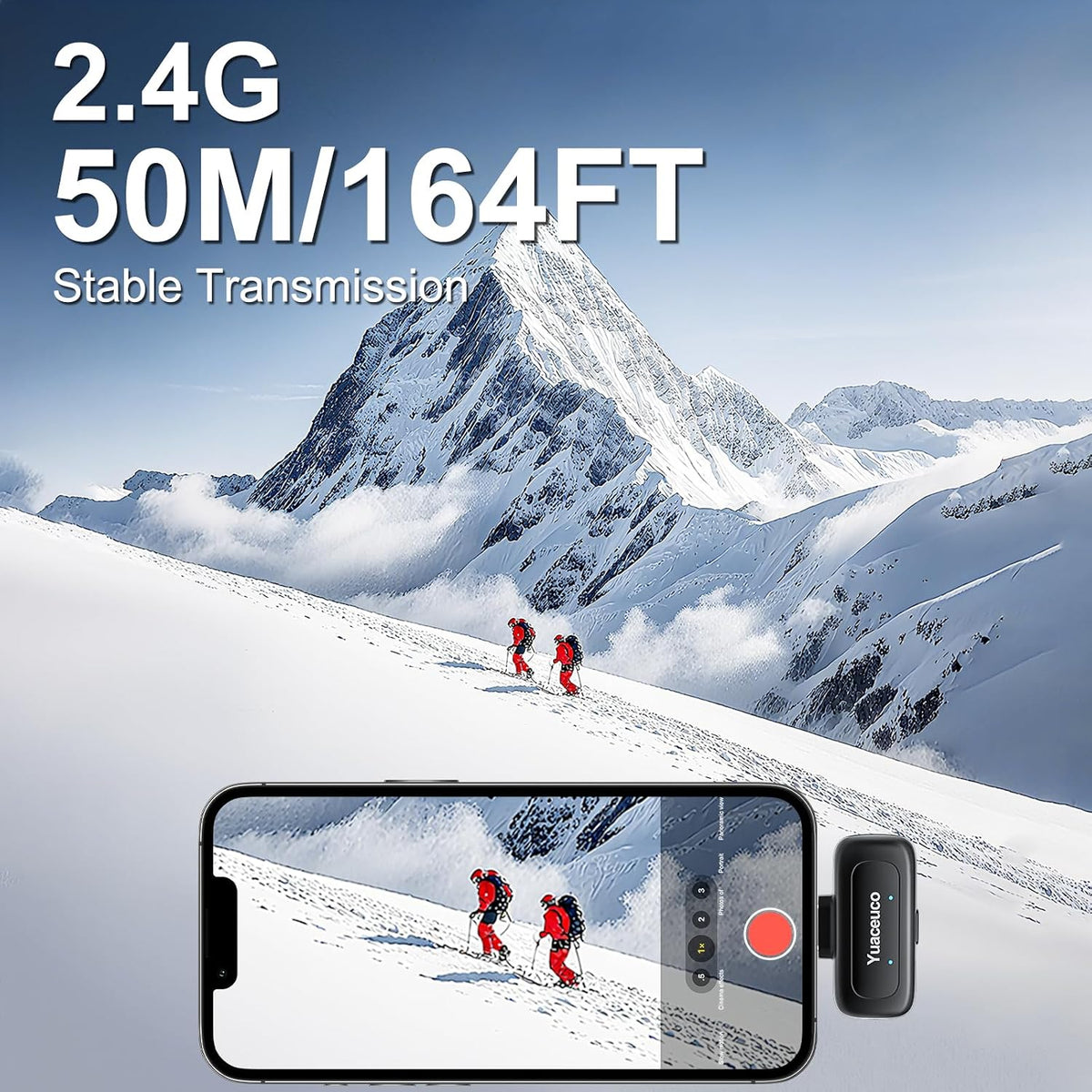 Yuaceuco Mini Micrófono Inalámbrico para Tabletas iPhone Android |...