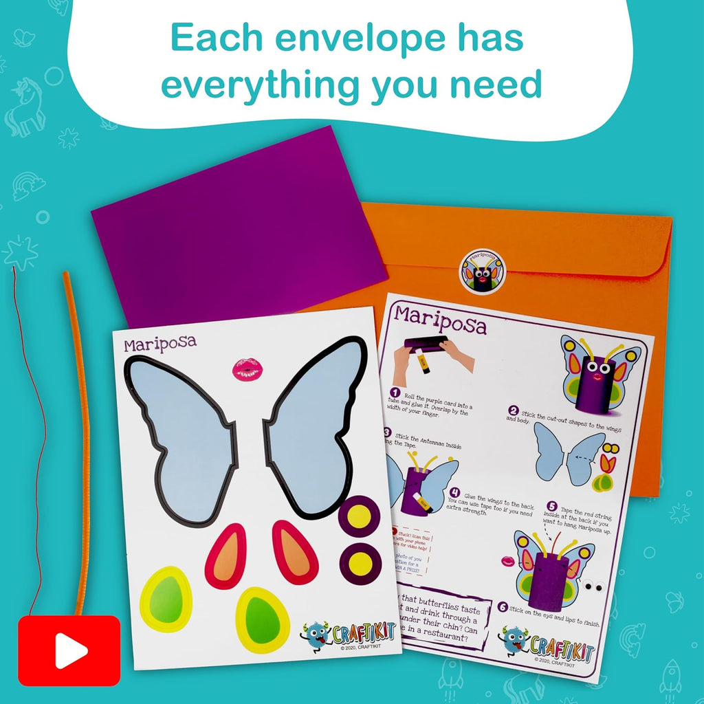 Craftikit® 20 artes y manualidades de animales para niños pequeños...