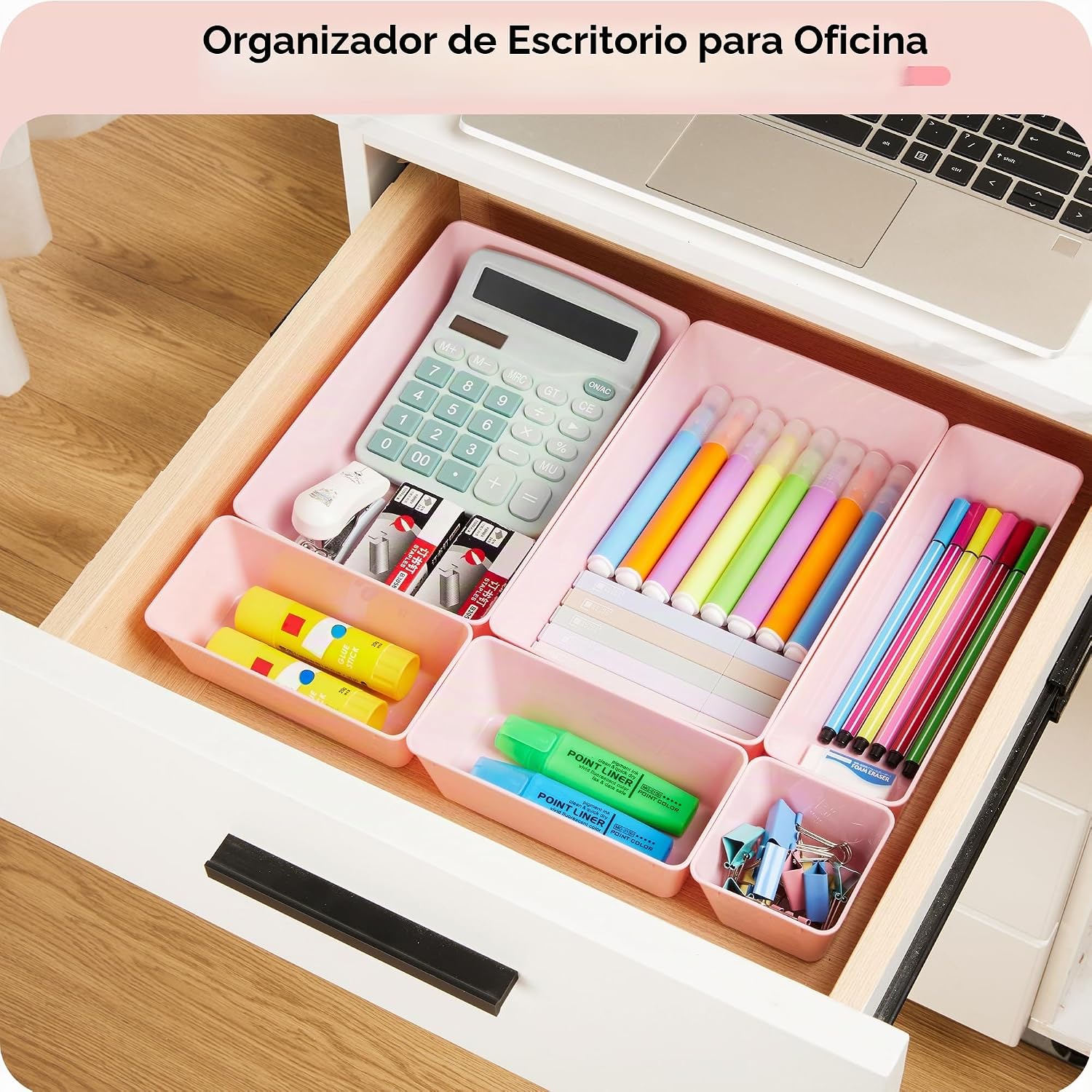 Vtopmart - Juego de 44 organizadores de cajones de plástico, 4 tama...