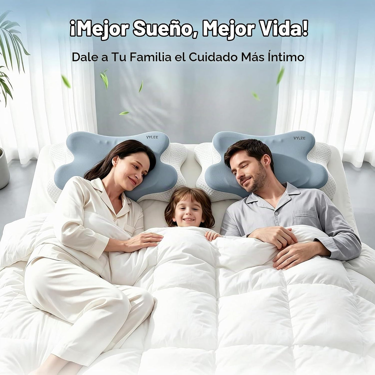 VYLEE Almohada cervical para el cuello, almohada de contorno de esp...