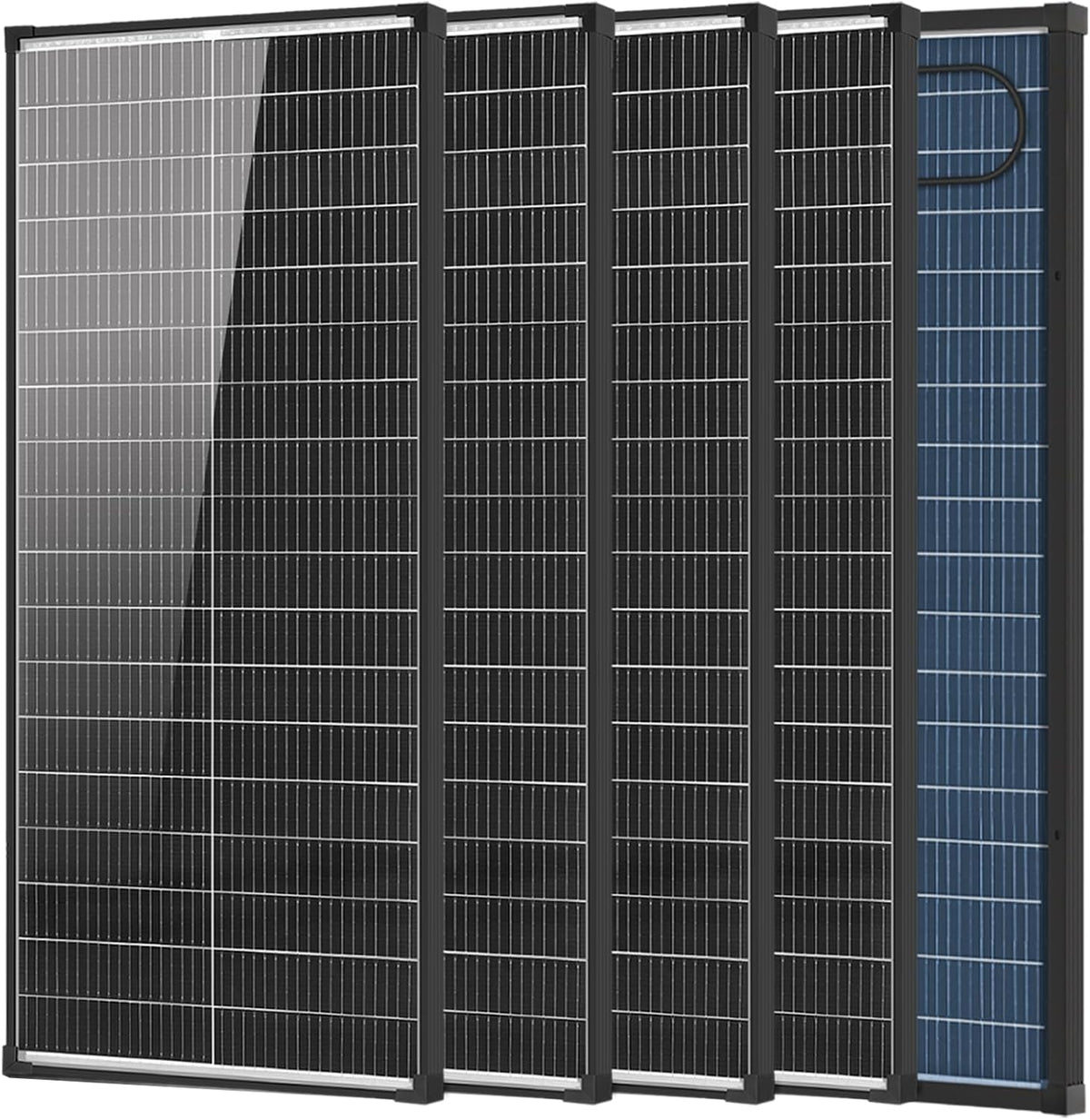El panel solar de 100 vatios, tipo N del panel solar 18BB 25,6% de...