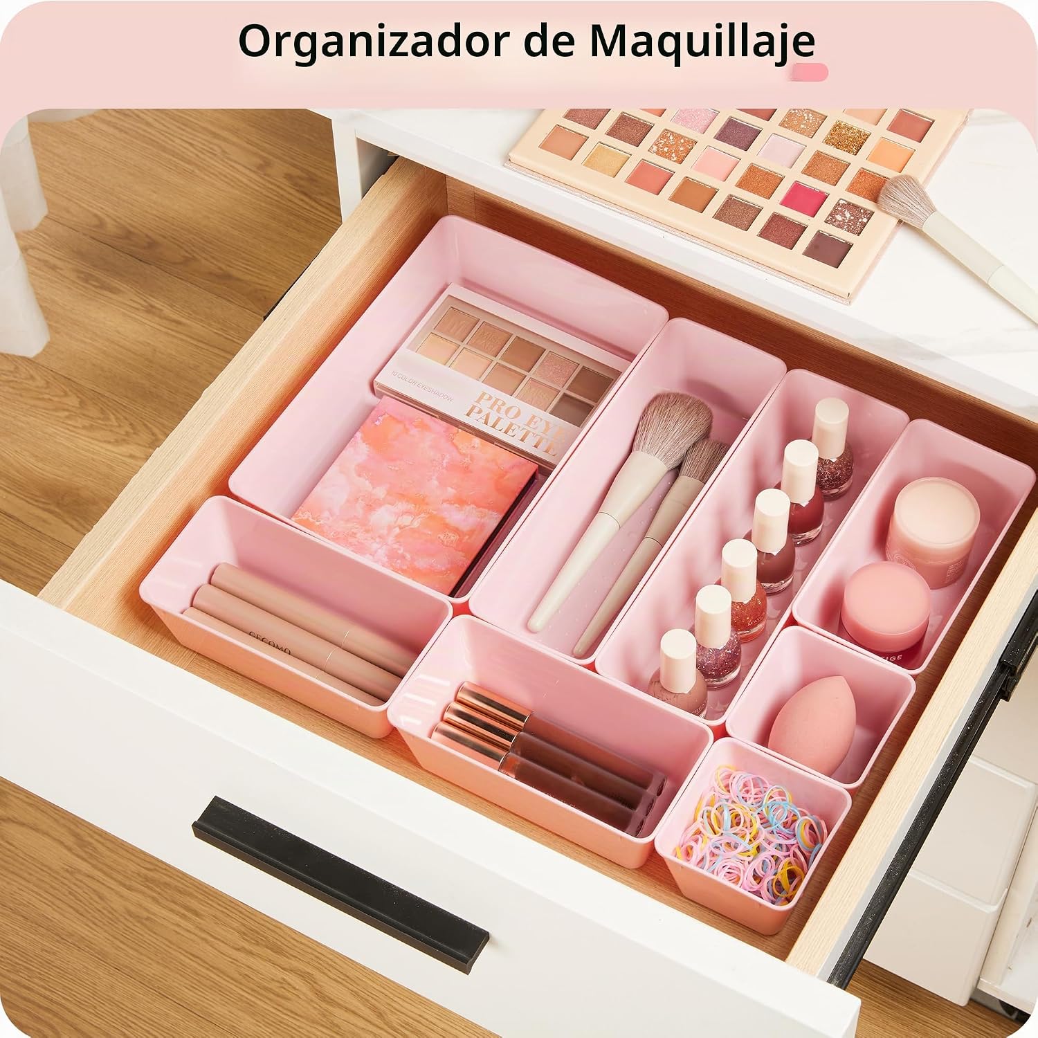 Vtopmart - Juego de 44 organizadores de cajones de plástico, 4 tama...