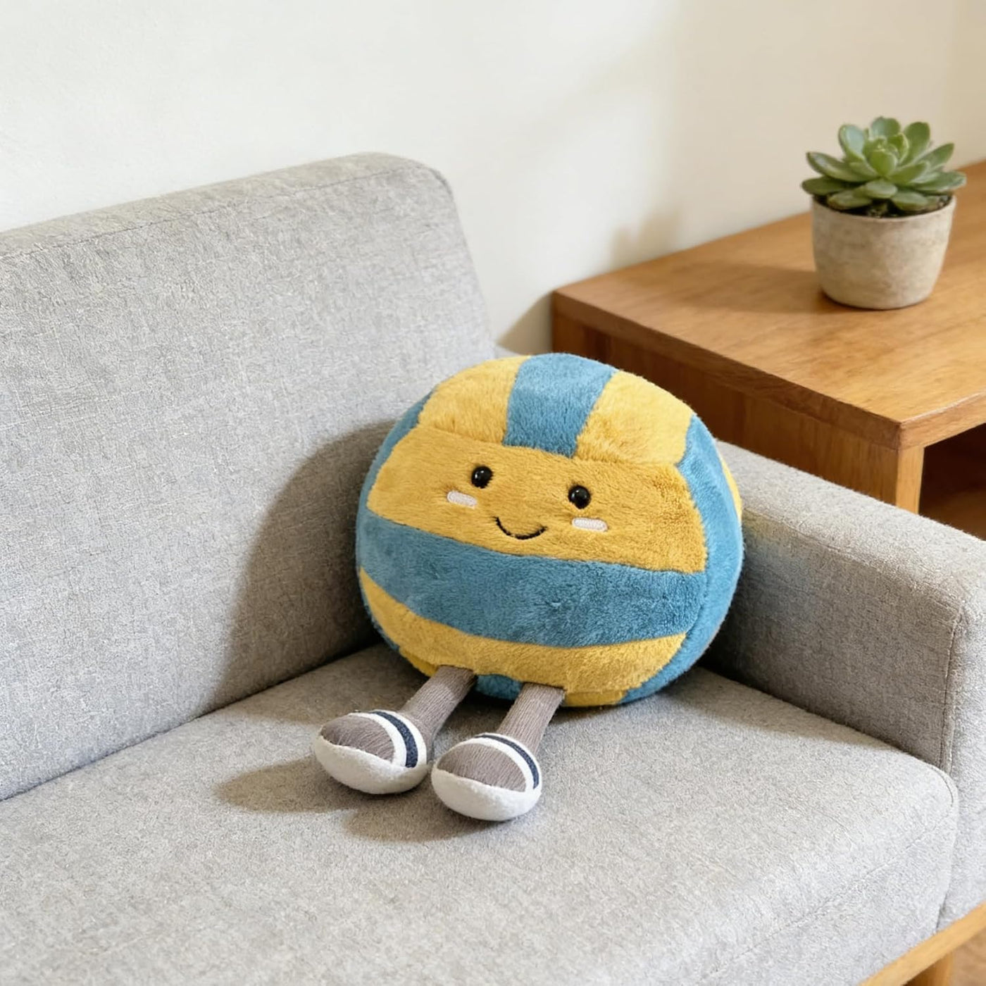 MUALML Linda almohada de felpa deportiva suave para voleibol, diver...