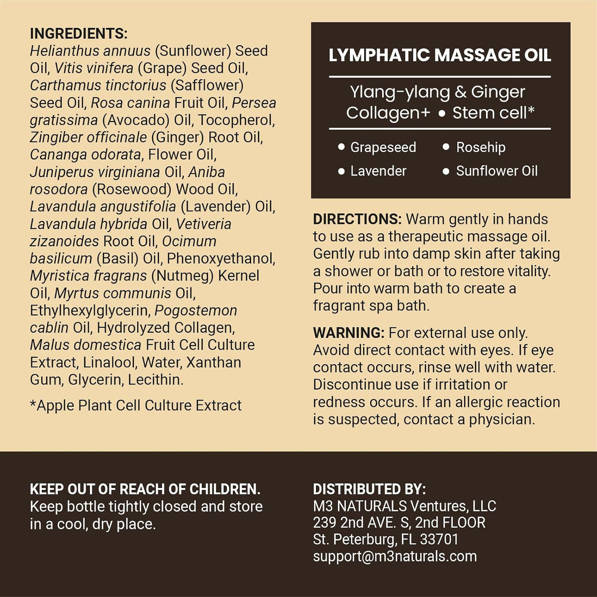Aceite de masaje linfático y kit de masaje de drenaje linfático | C...