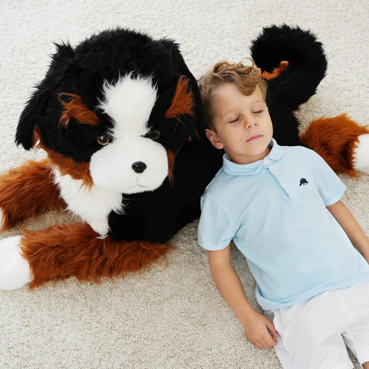 AmyToo Animales de peluche para perros gigantes, peluche suave y gr...