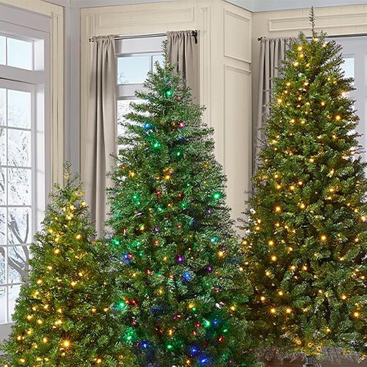 Dazzle Bright 100 pies 300 luces LED de Navidad que cambian de colo...
