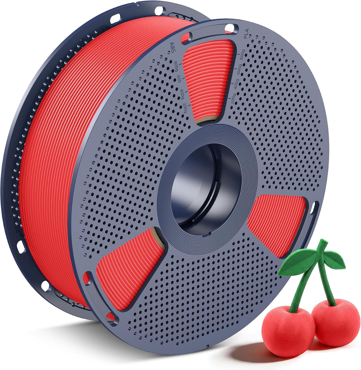 SUNLU Filamento PLA para impresora 3D, color rojo cereza, 2.2 lbs |...