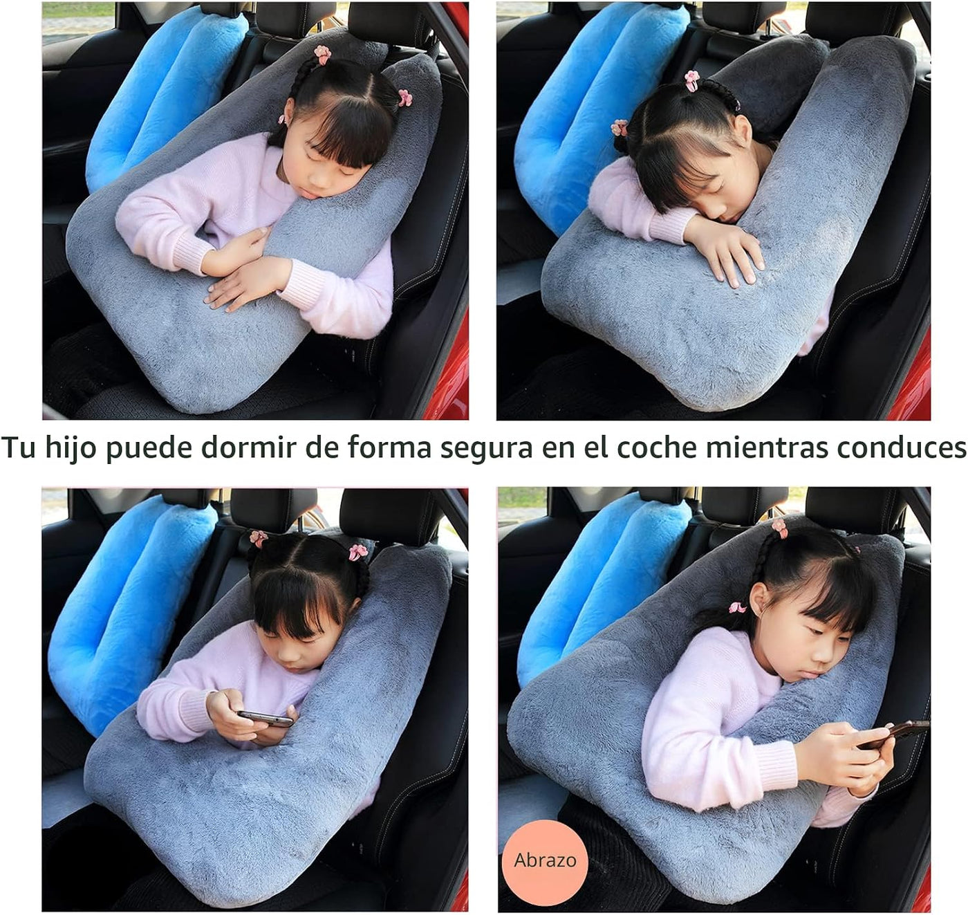 FHSGGP Almohada de viaje, almohada para dormir en el auto, almohada...